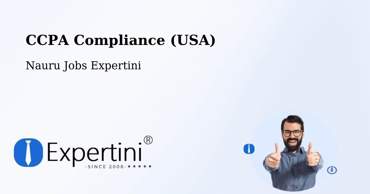 CCPA Privacy Rights & Compliance Notice – Nauru - Nauru Jobs Expertini