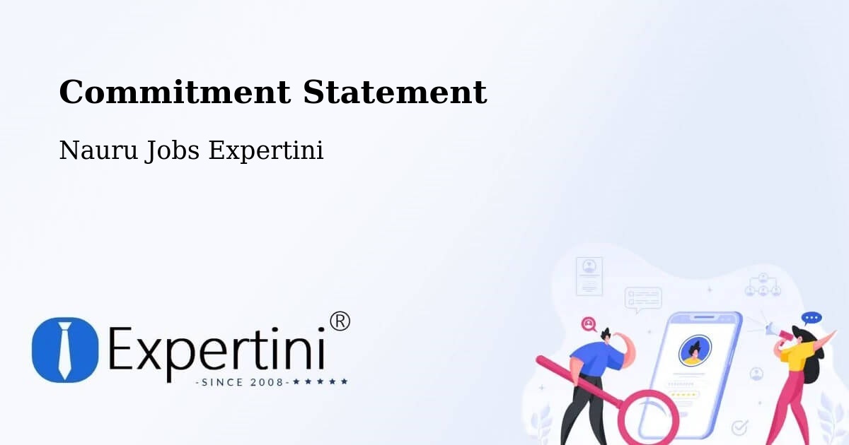 Corporate Commitment – Nauru - Nauru Jobs Expertini