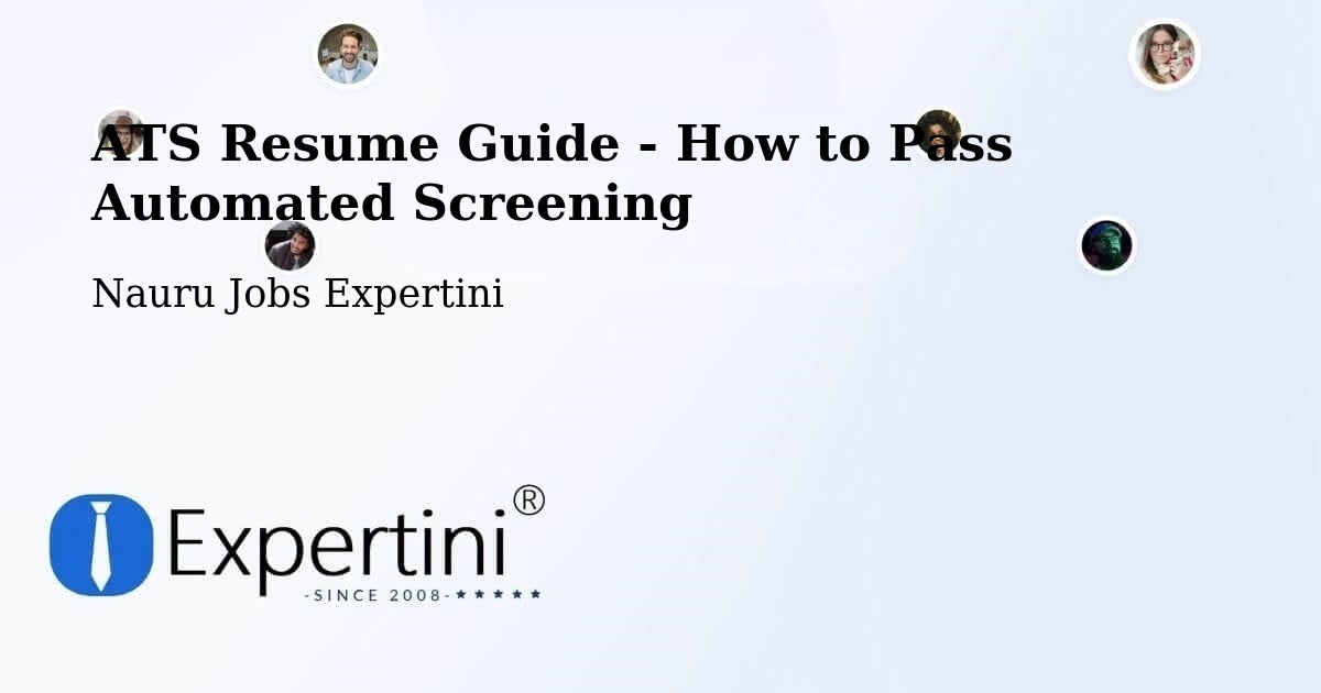 ATS Resume Guide - How to Pass Automated Screening - Nauru Jobs Expertini