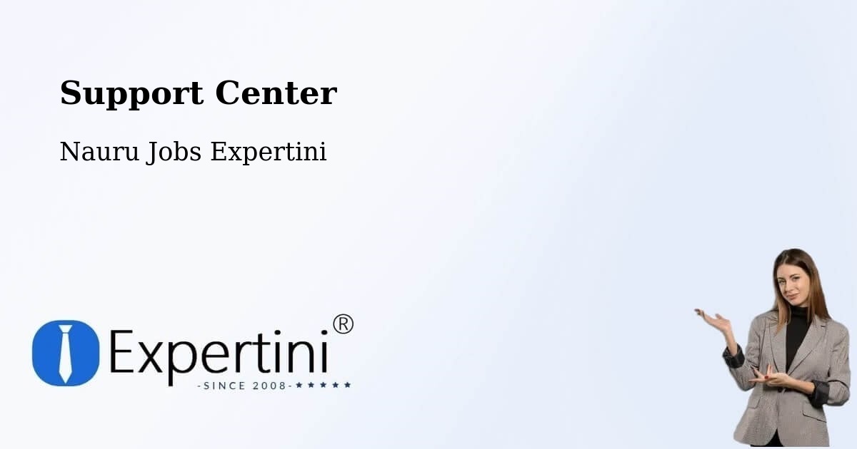 Support Center - Nauru Jobs Expertini